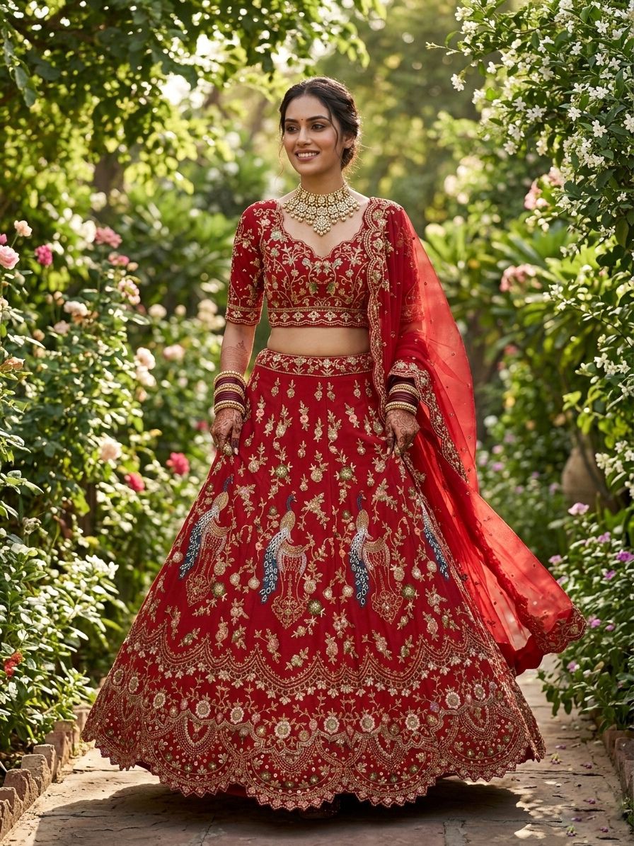 Fox Georgette Lehenga Adorned with Sequins Embroidary