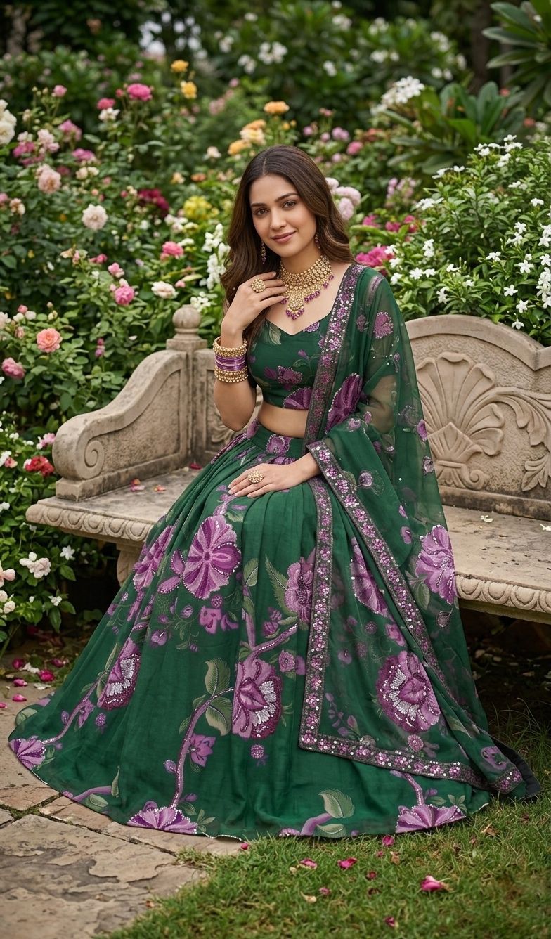 Premium Faux Georgette Lehenga