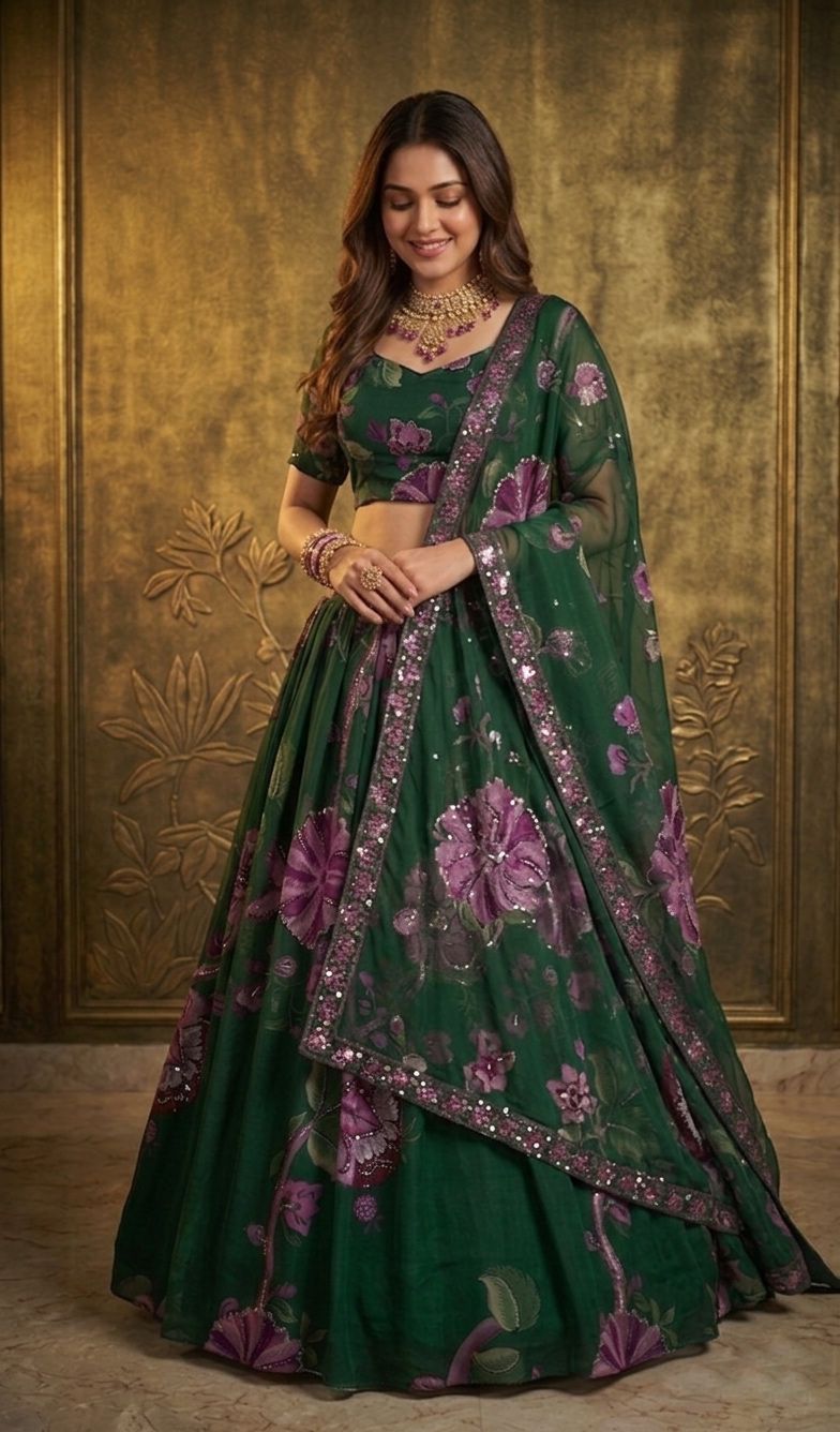 Premium Faux Georgette Lehenga